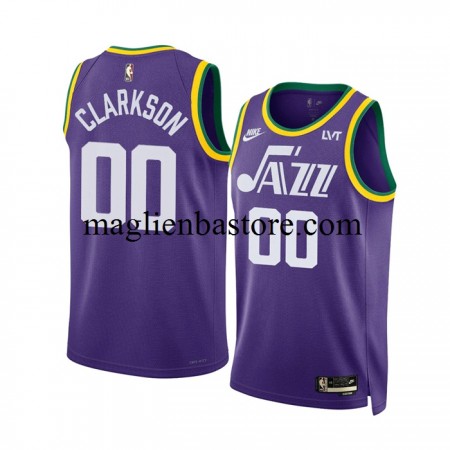 Maglia NBA Utah Jazz Clarkson 00 Nike 2023-2024 Classic Edition Viola Swingman - Uomo